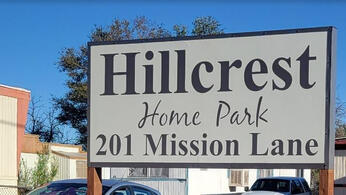 Hillcrest Sign Mobile Homes Park